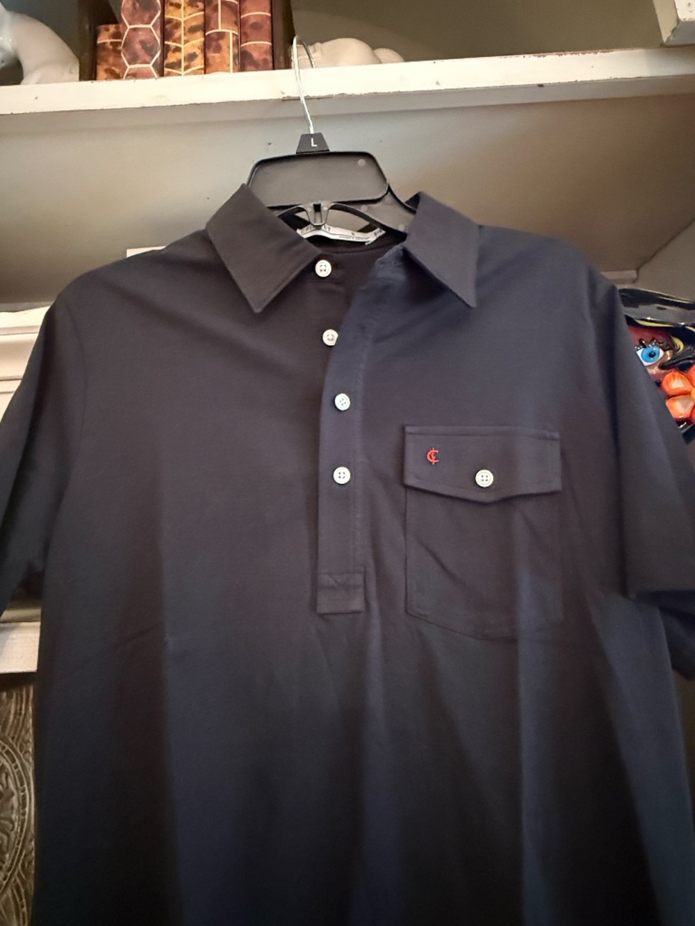 Criquet Men’s 100% Pima Cotton Solid Black Polo Shirt SZ S NWT Small - Picture 5 of 6